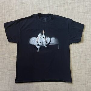 Billie Eilish Graphic T-Shirt Black Size Large